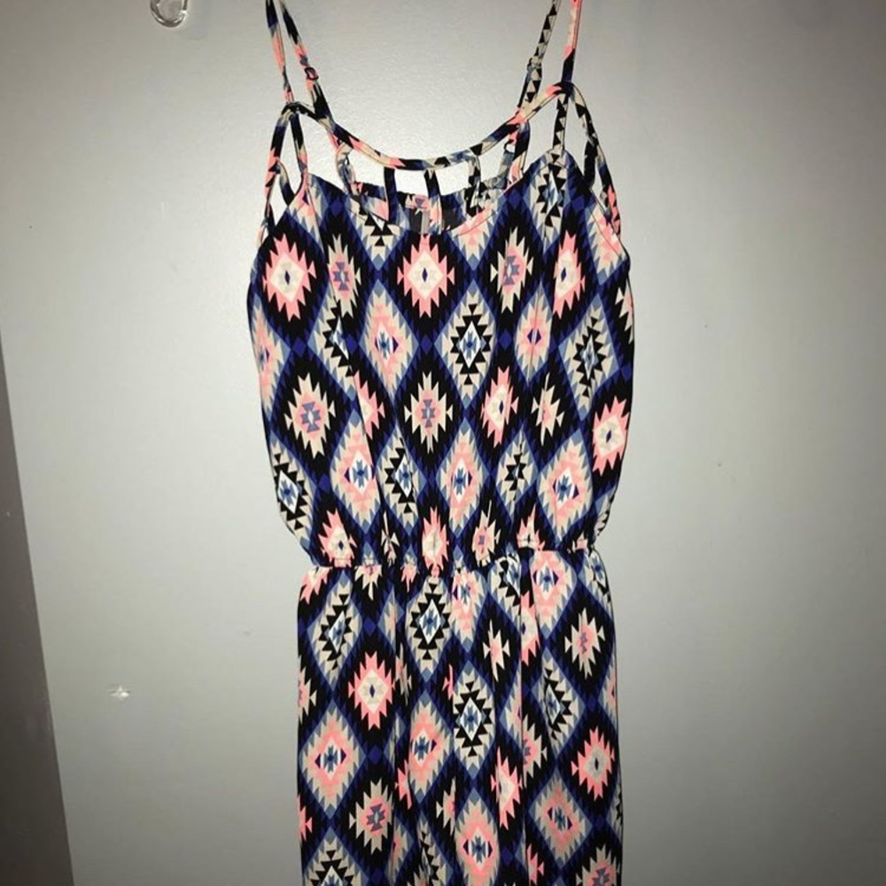 tribal print romper